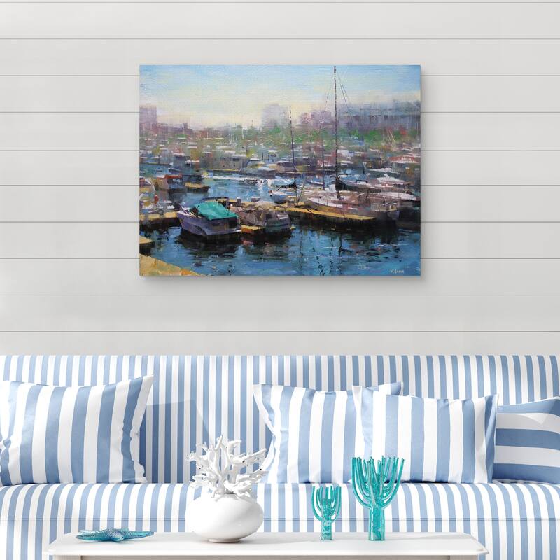 Harbor by Mark Lague Canvas Art Print