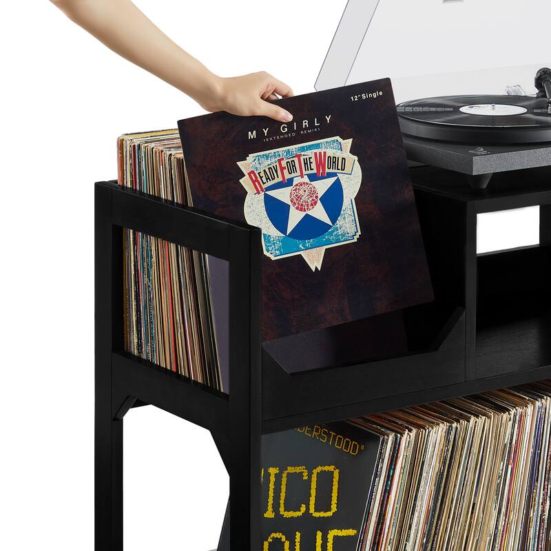 Crosley Asheville Large Record Storage Console