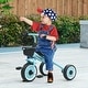 preview thumbnail 50 of 48, Toddler Tricycle with Adjustable Seat, Fun Bell, Basket, and EVA Wheels for Kids 2-5 Years