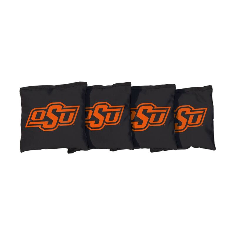 Oklahoma State Cowboys Black Cornhole Bags - Corn Filled