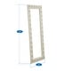 preview thumbnail 3 of 9, Elegant Crystal Tufted Full-Length Vanity Mirror - 63"x22" - Versatile Hanging or Leaning Mirror for Bedroom & Dressing Room