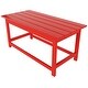 preview thumbnail 13 of 55, POLYTRENDS Laguna All Weather Poly Outdoor Coffee Table - Rectangle