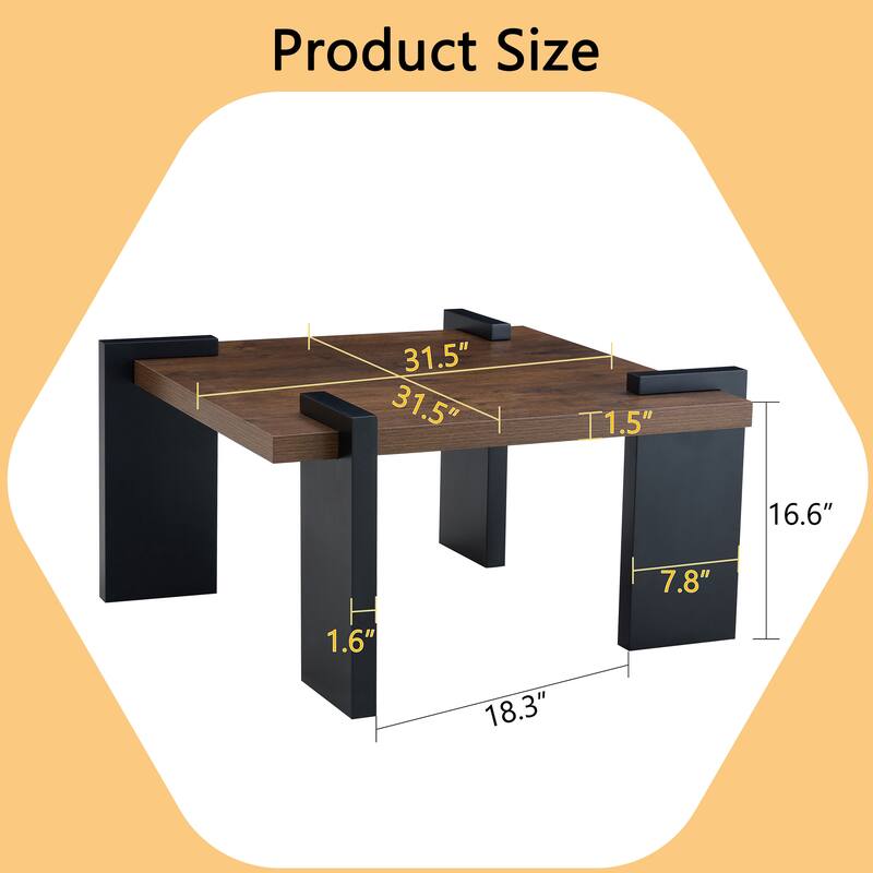 Mdf Coffee Table - Walnut