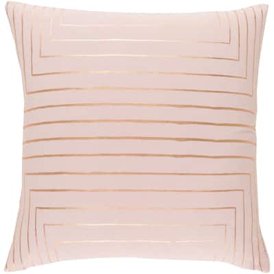 Decorative Rossiare Blush Throw Pillow Cover (20 x 20)