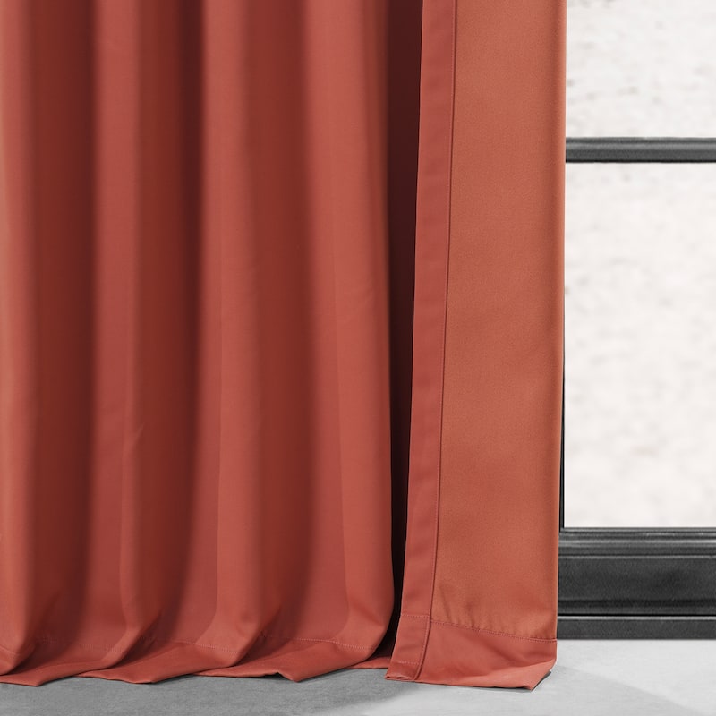 Exclusive Fabrics Performance Woven Blackout Curtain Pair (2 Panels)