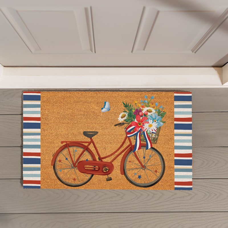 American Classic Bicycle Coir Mat 28"x16" - 28" x 16"