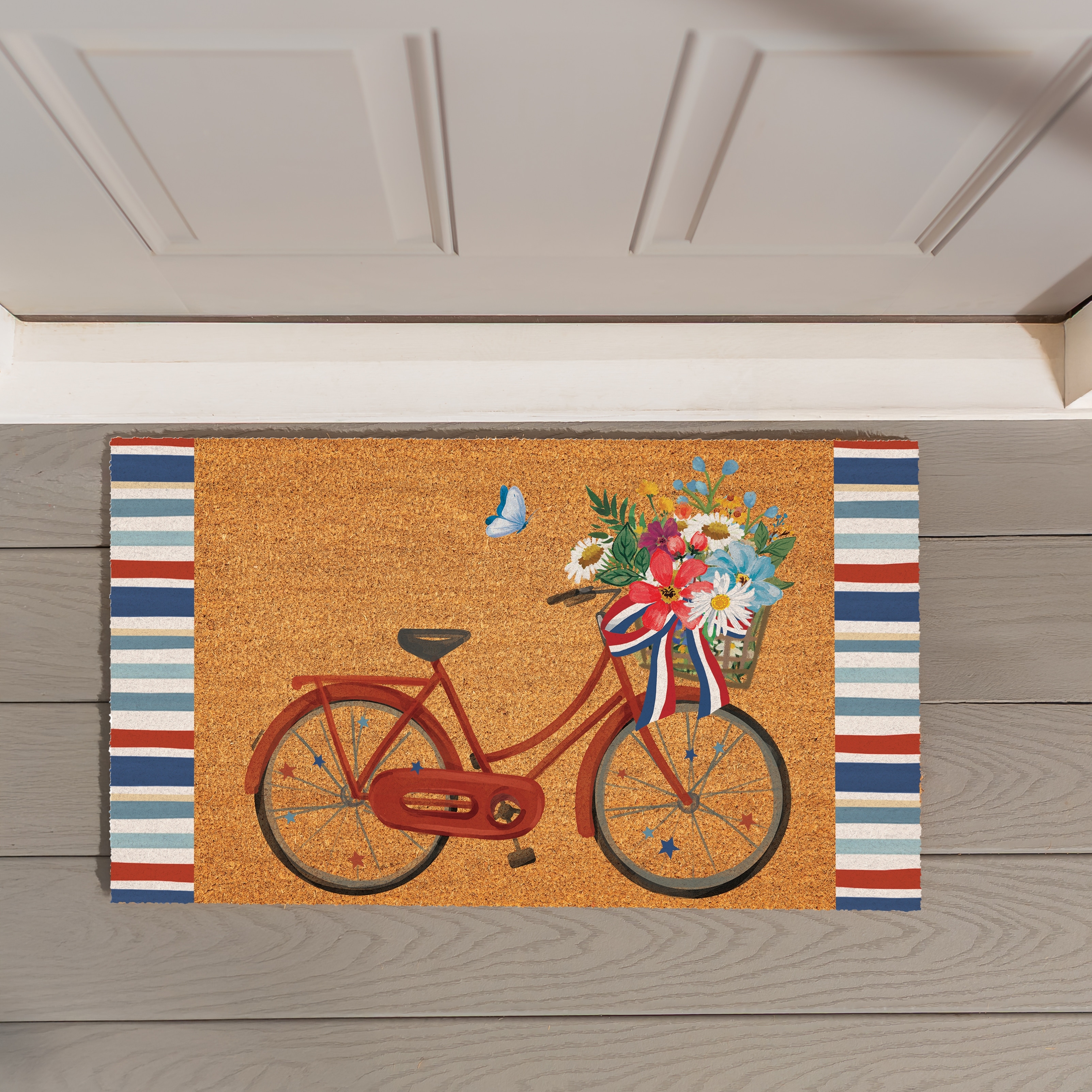 American Classic Bicycle Coir Mat 28"x16" - 28" x 16"