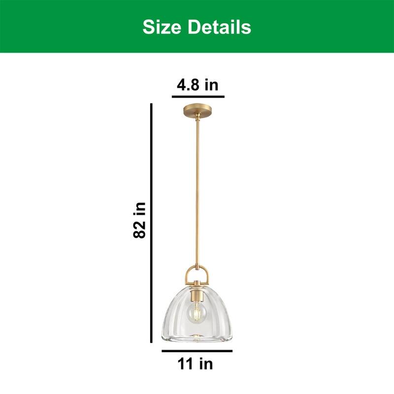 11” Bulbs light gold light fixture copper, Crystal pendant light
