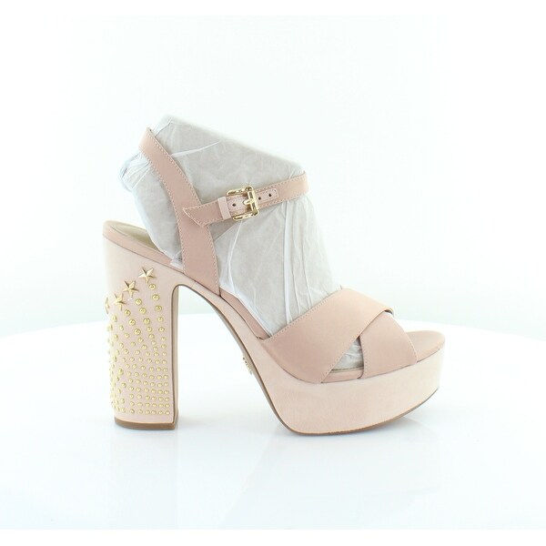 michael kors sia leather platform sandal