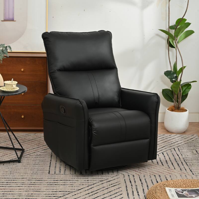Rocking Recliner Chair,360 Degree Swivel Nursery Rocking Chair,Glider Chair,Modern Small Rocking Swivel Recliner Chair