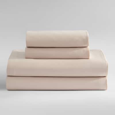 Calvin Klein Pearl Edge Cotton Sateen Sheet Set