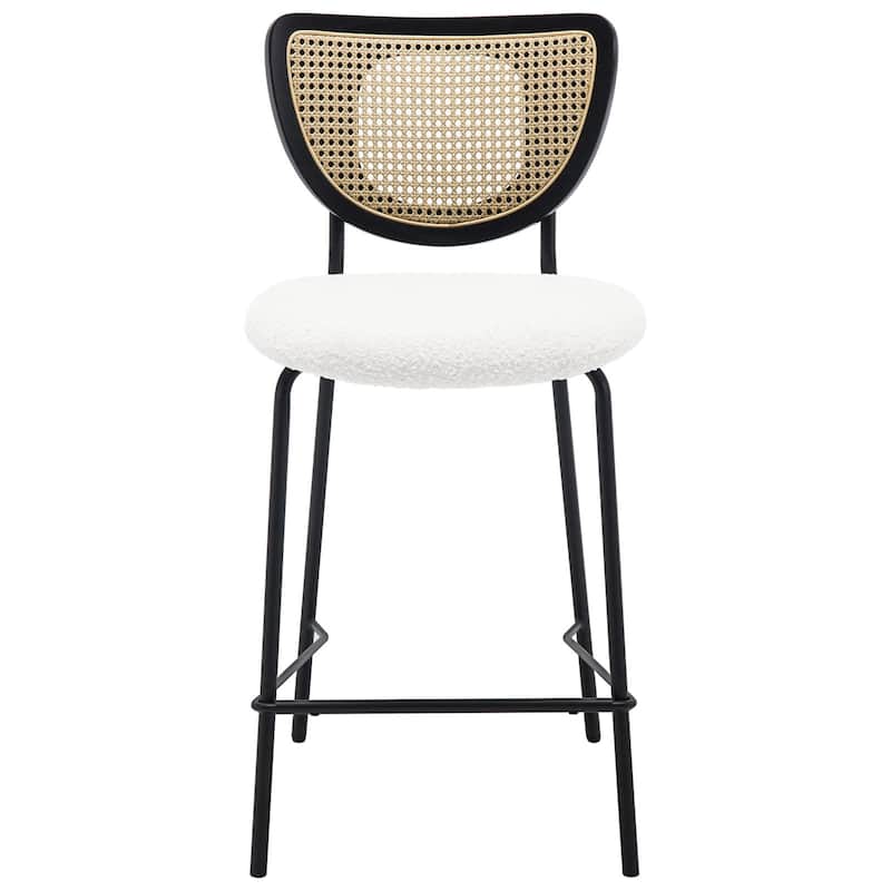 26" Rattan Counter Height Bar Stools Set of 2/3/4 - 37.8"H x 17.7"W x 21.7"D