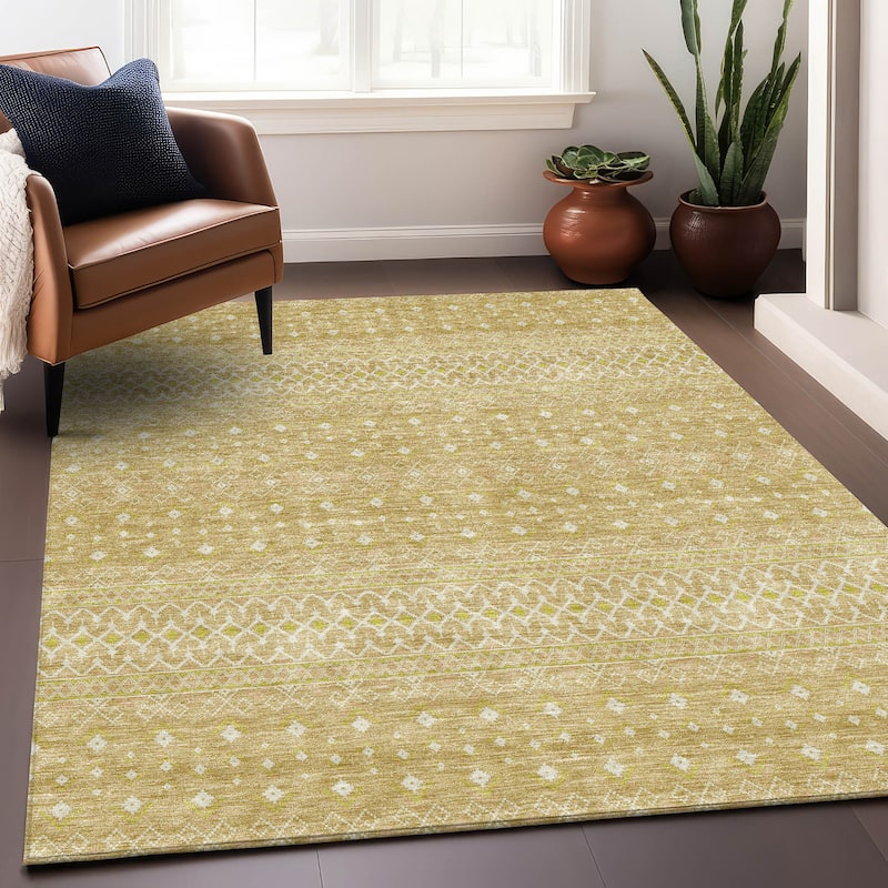 Premium Washable Super Soft Boho Geo Mayfield Rug