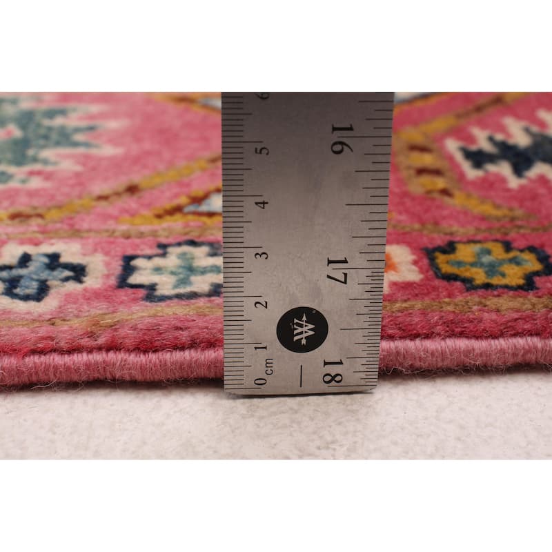 ECARPETGALLERY Hand-knotted Uzbek Ghazni Pink Wool Rug - 2'8 x 6'7