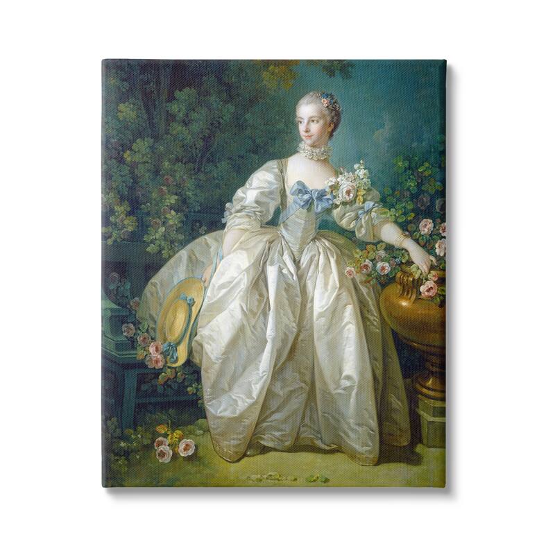 Stupell Madame Bergeret Francois Boucher Classic Painting Canvas Wall Art, Design by one1000paintings - 36 x 48