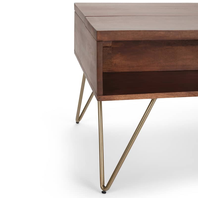 Moreno Rectangle Industrial Lift Top Coffee Table