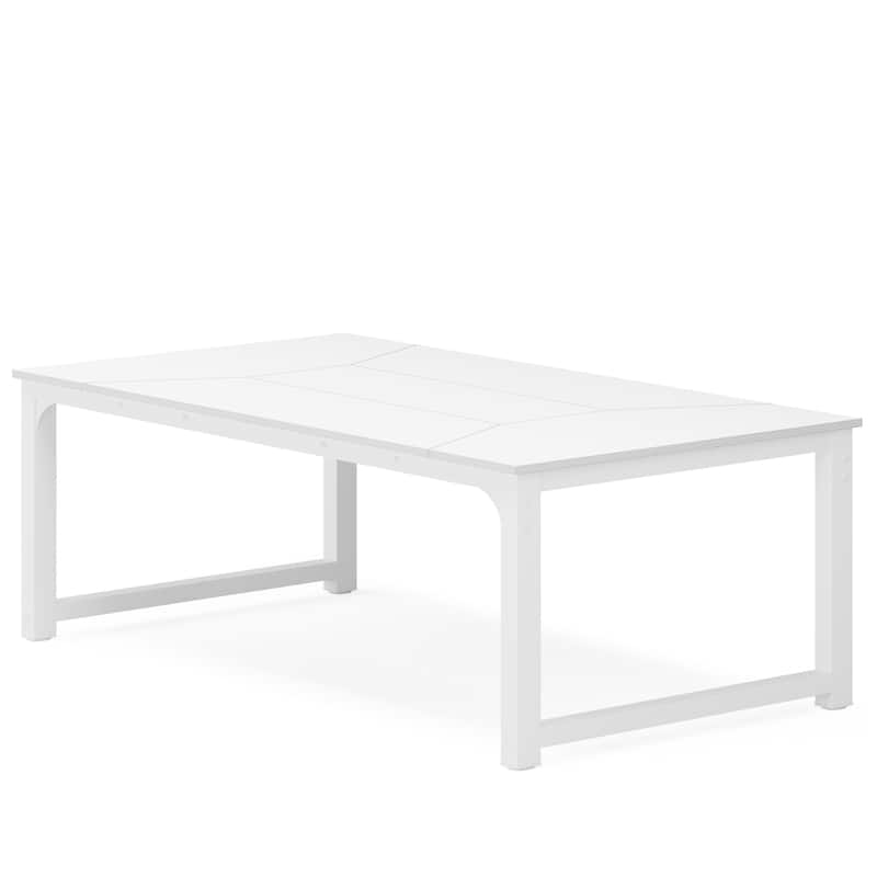 79 Inches Rectangular Modern Dining Table for 6-8 - 78.74" L x 39.37" W x 30.31"H