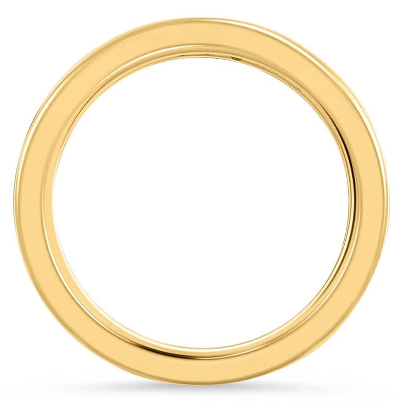 1/2Ct TW Channel Set Lab Grown Diamond Eternity Wedding Stackable Ring Gold