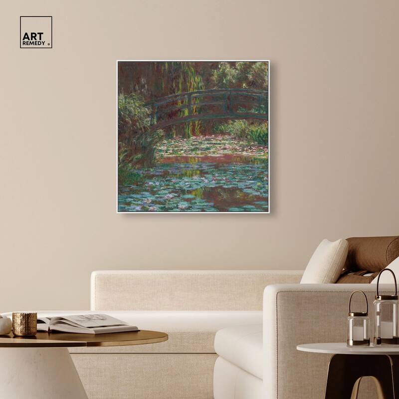 Water Lily Pond Canvas by Art Remedy
