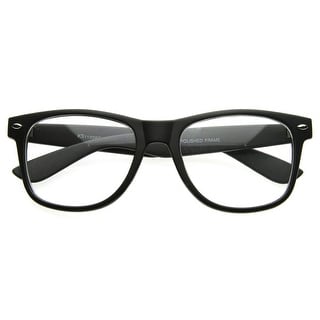 flat black eyeglasses