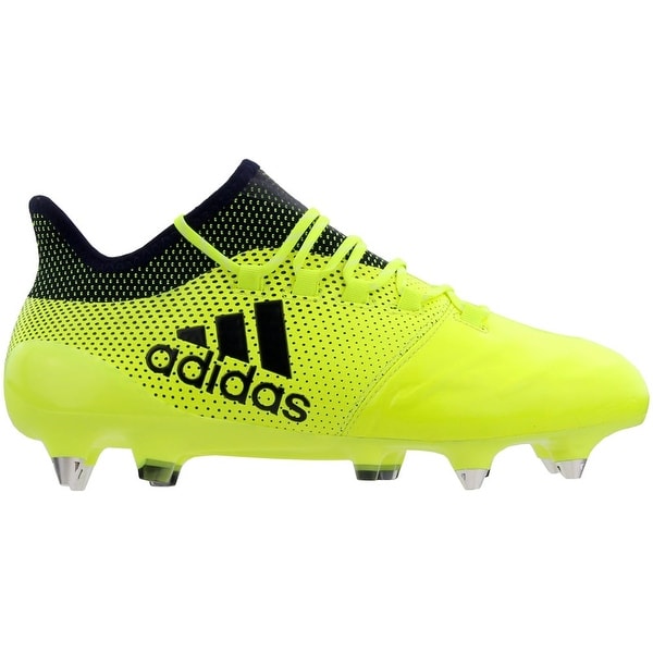 Green adidas X 17.1 Casual Soccer Soft Ground Cleats Mens