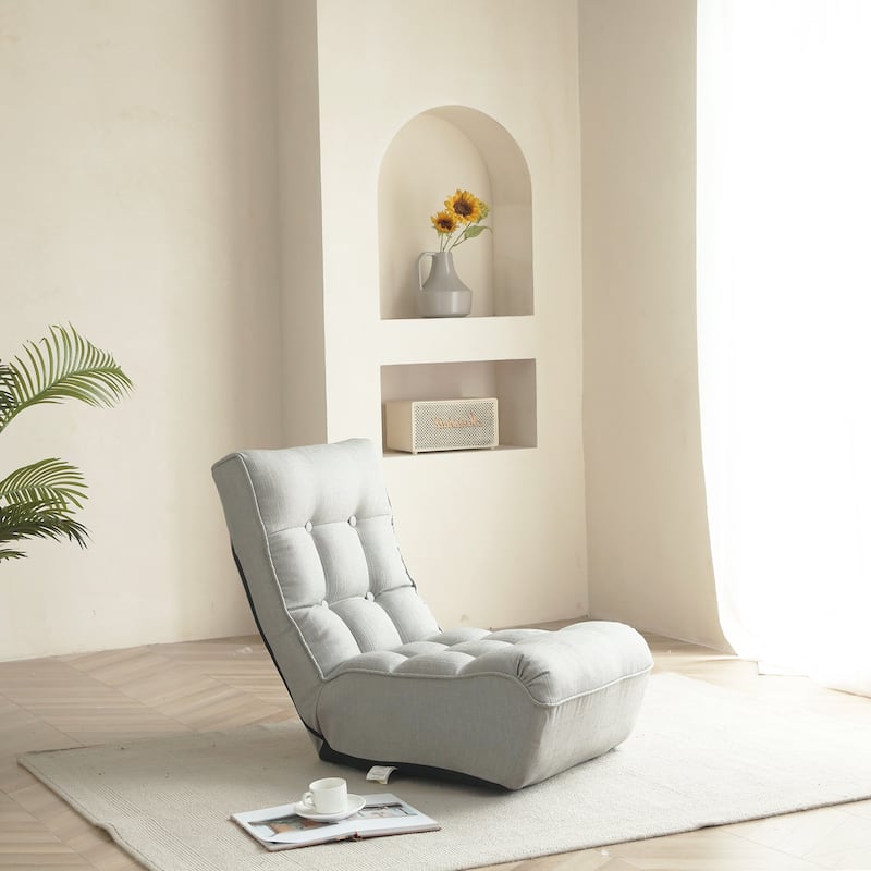 Single Sofa Reclining Chair Lazy Sofa Tatami Balcony Reclining Chair Leisure Sofa Adjustable Chair