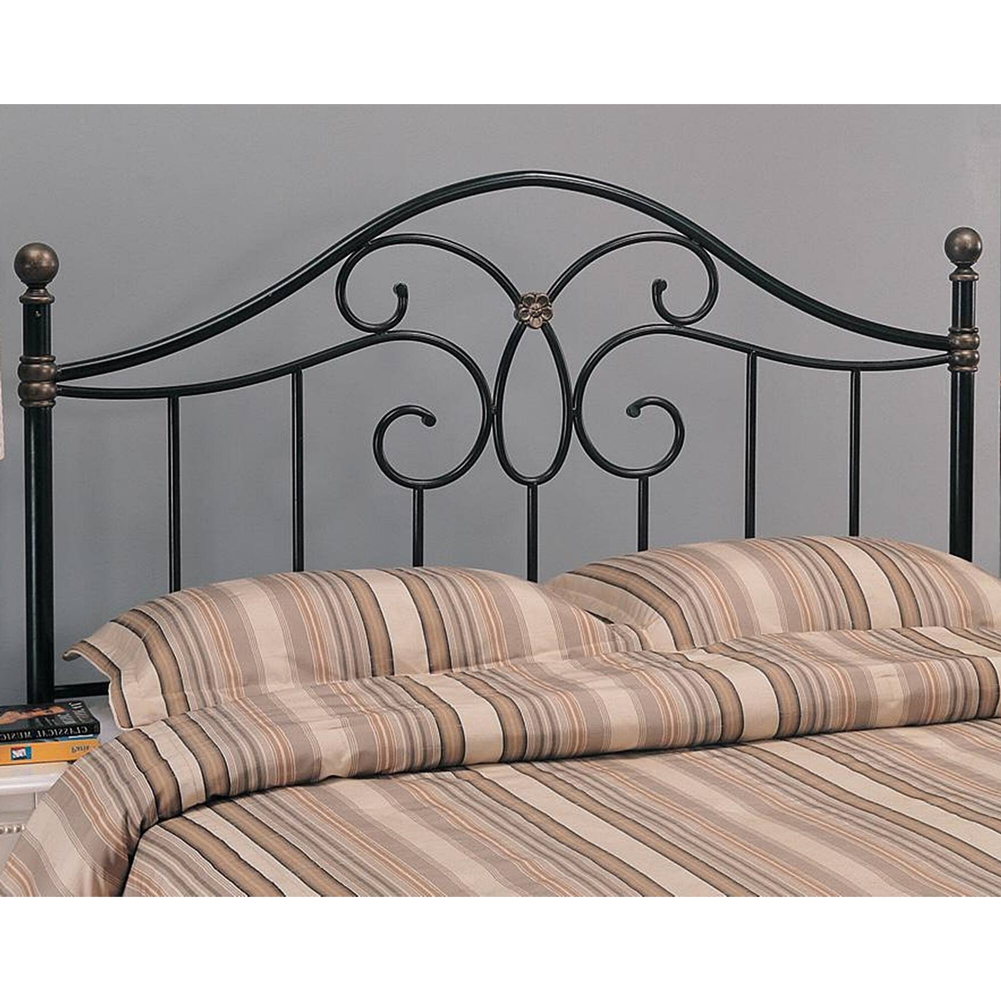 Decater Full/ Queen Black Metal Headboard Bed Bath & Beyond 35780033