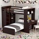 preview thumbnail 21 of 54, Twin Loft Bed with Twin Stand-alone bed, Shelves,Desk,and Wardrobe