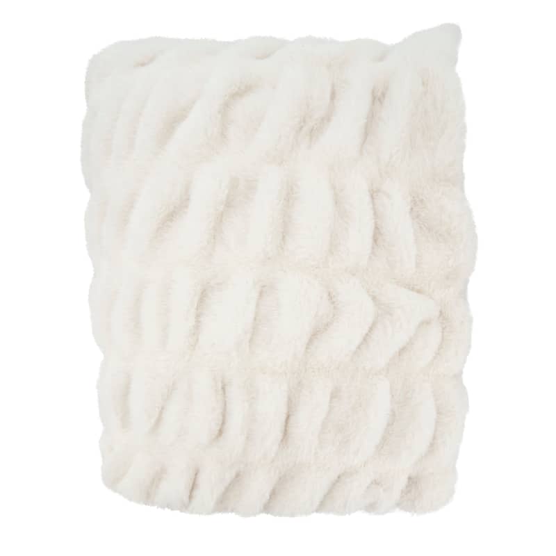 Cuddle Corner Faux Rabbit Fur Throw - 50"x60"
