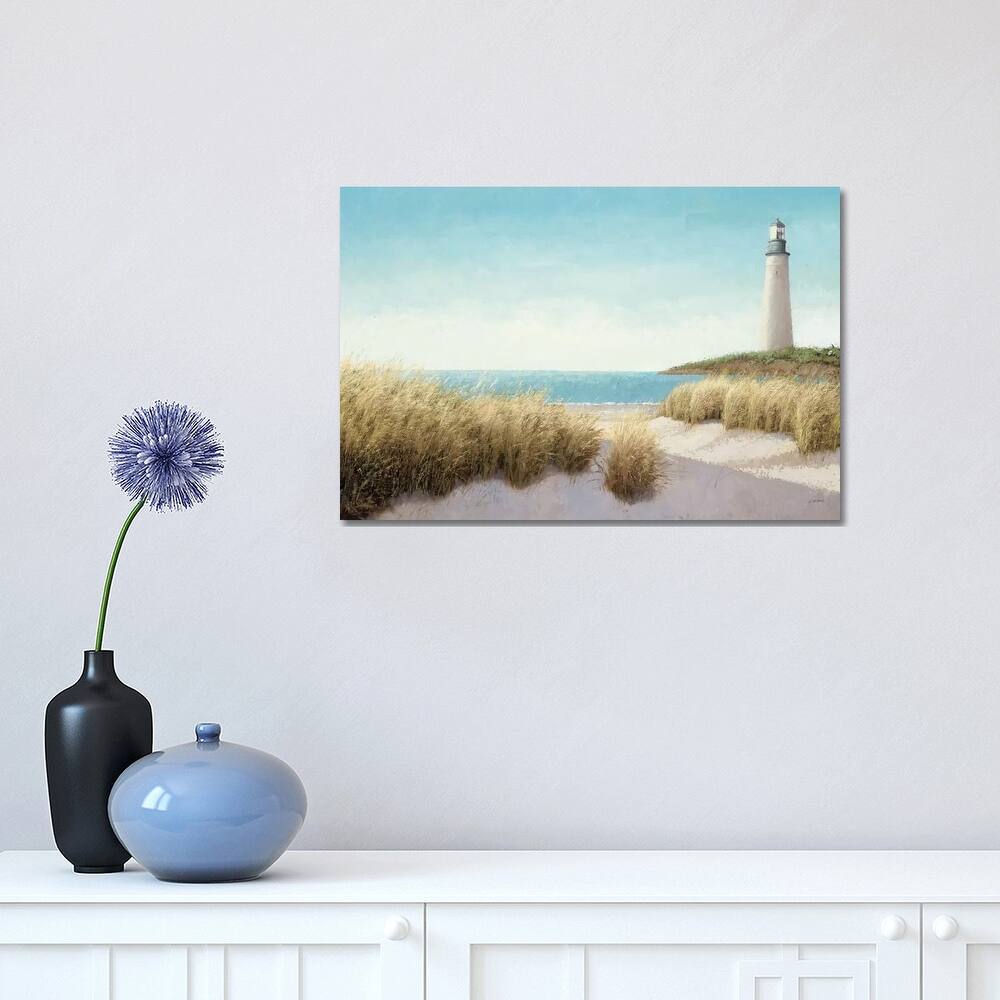 iCanvas "Lighthouse by the Sea" by James Wiens Canvas Print