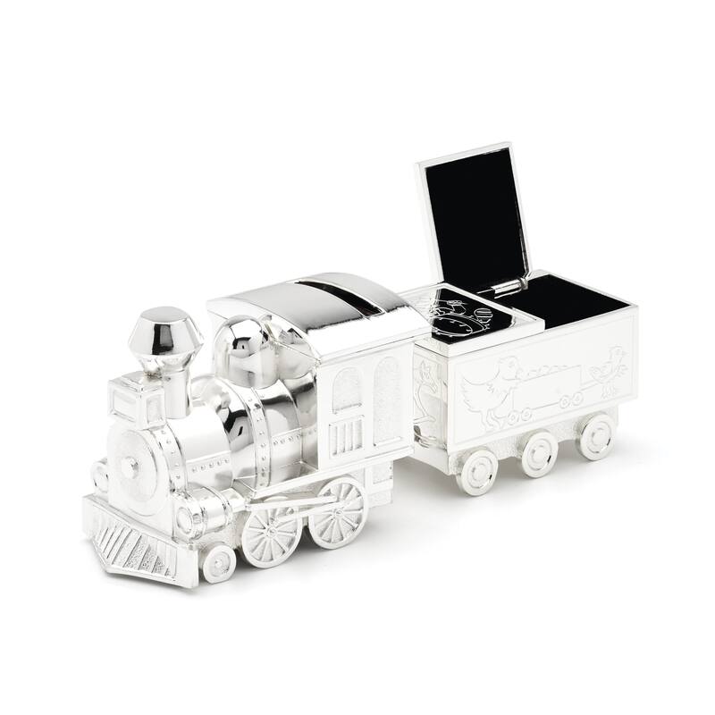 Reed And Barton Train with Caboose Coin Bank - 6.5" x 2.0" x 2.5"