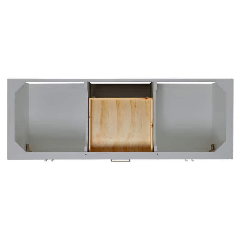 Ariel S060DCQOVO Magnolia 60" Free Standing Double Basin Vanity Set