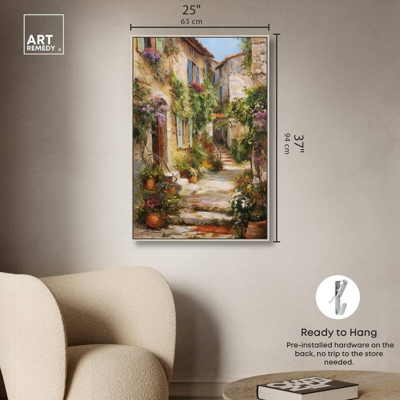 Mediterranean Charm II Canvas by Art Remedy