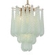 preview thumbnail 1 of 9, Crystorama Lighting Group OLL-6004 Ollie 4 Light 14" Wide Pendant / Aged Brass / Green
