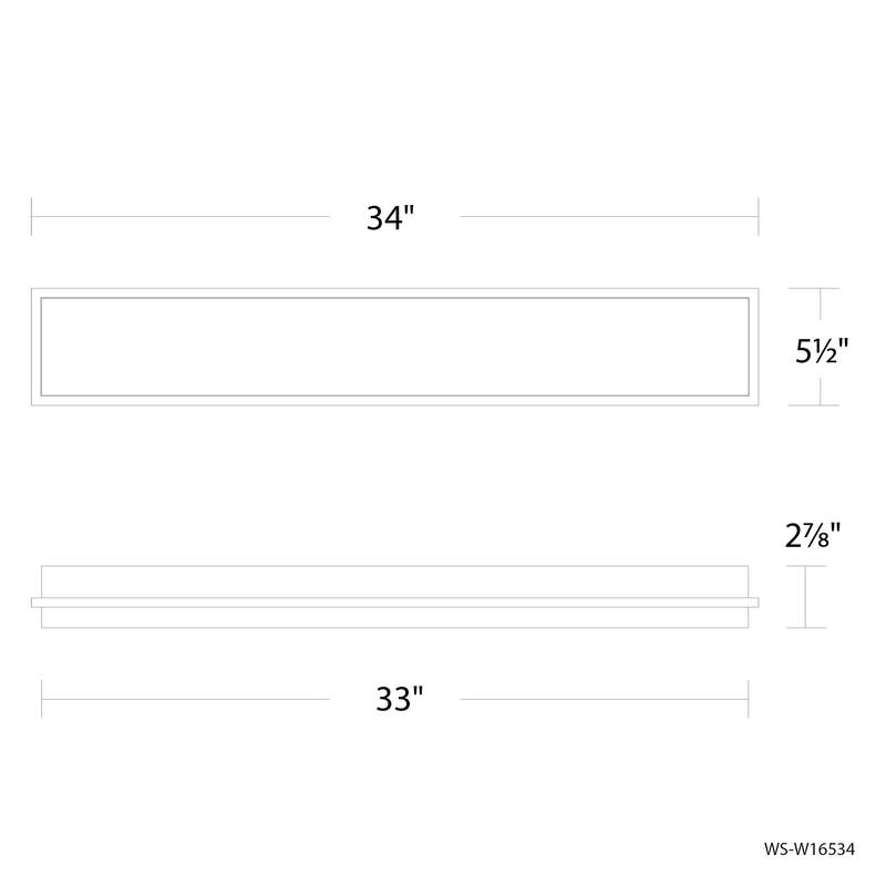 Ice Bar 26in LED Outdoor Wall Light Selectable CCT 2700-3000-3500-4000K set to 2700K in Black