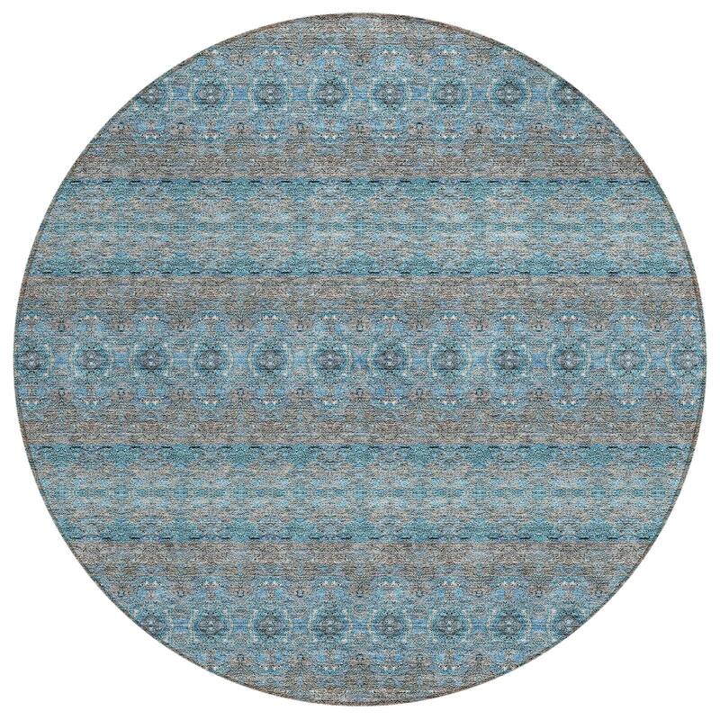 Machine Washable Indoor/ Outdoor Chantille Ombre Stripes Rug
