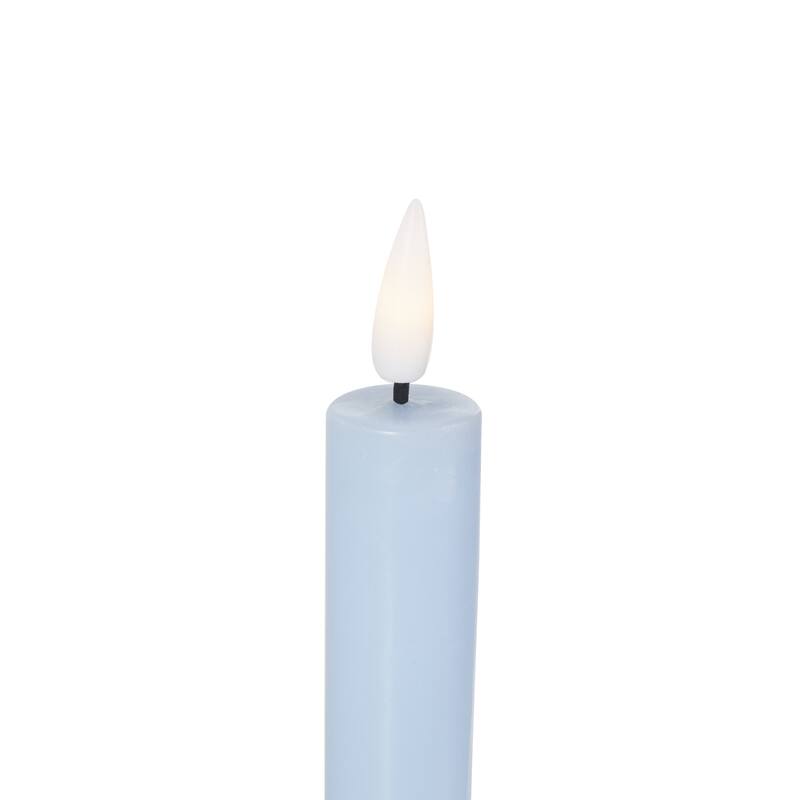 Wax Flameless Candle with Remote Control - Set of 6 Red, Black, White, Yellow, Blue or Pink - Roche River Decor