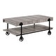 preview thumbnail 31 of 31, Hyssop Farmhouse 47-inch Steel 1-Shelf Coffee Table by Furniture of America