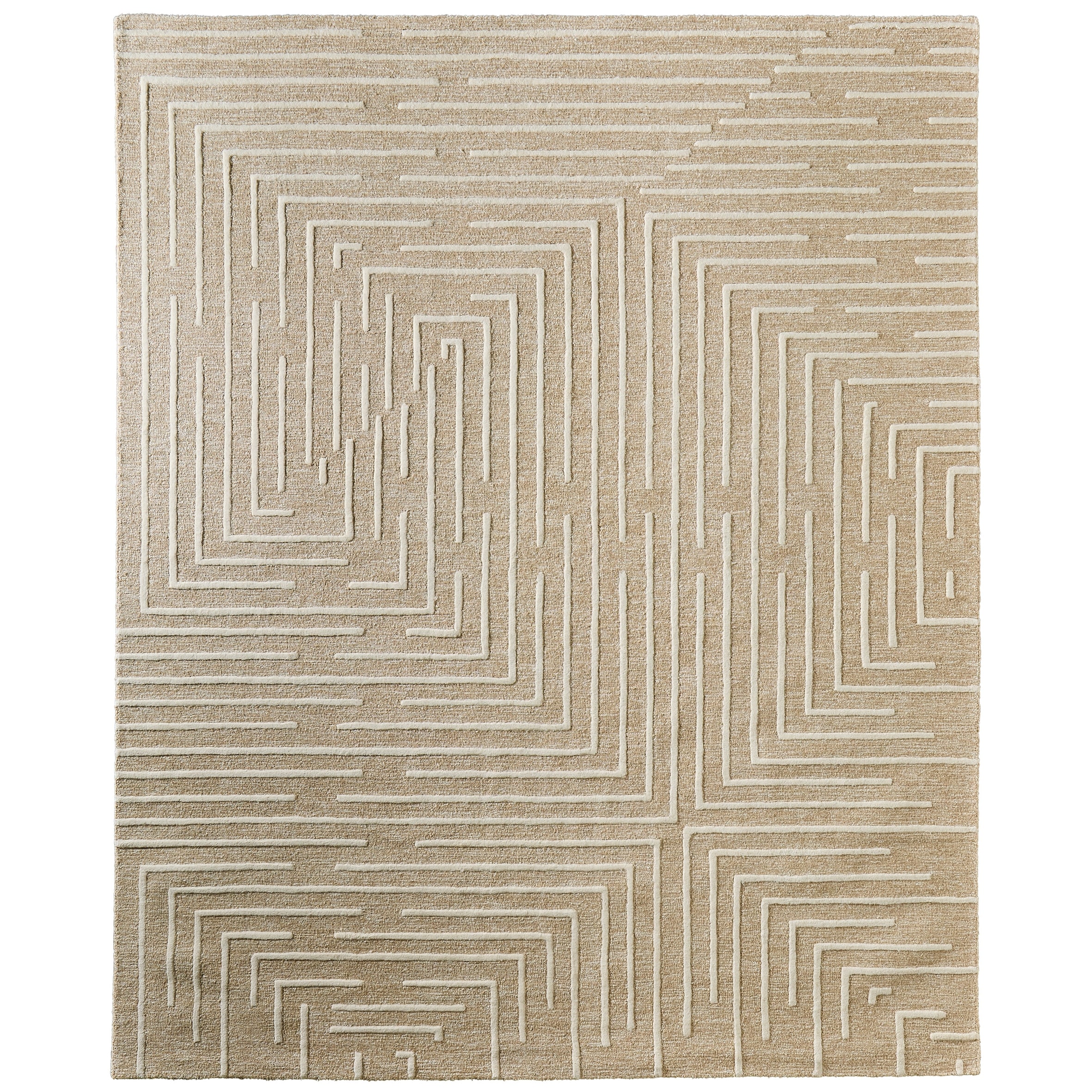 Grand Bazaar Alister Hand Tufted Geometric Transitional Area Rug