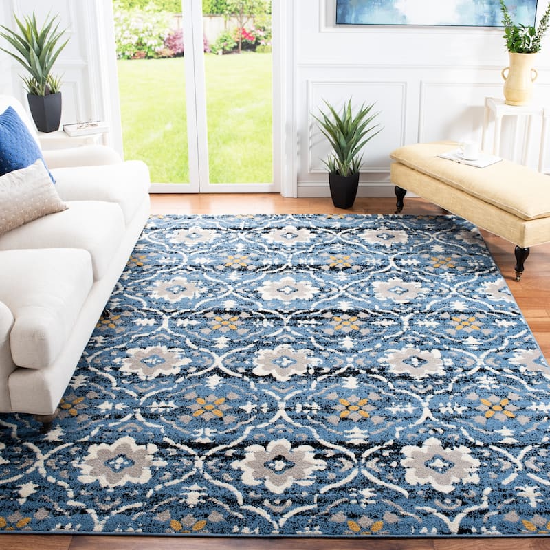 SAFAVIEH Amsterdam Marrij Modern Rug - 8' x 10' - Blue/Creme