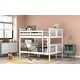 preview thumbnail 16 of 30, Full over Full Bunk Bed with Ladder for Bedroom, Guest Room Furniture