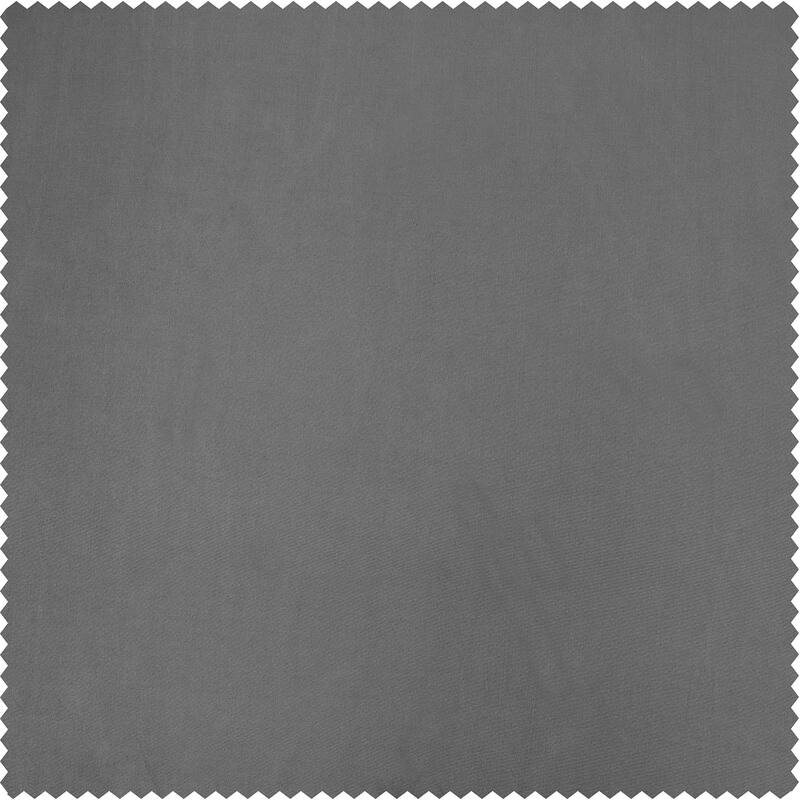 Exclusive Fabrics Solid Faux Silk Taffeta Platinum Single Curtain (1 Panel)
