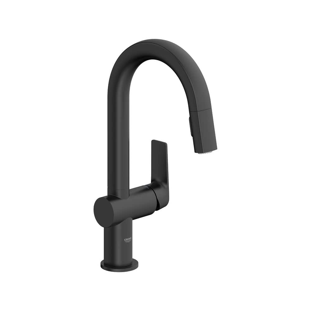 Grohe Defined 1.75 GPM Single Hole Pull Down Bar Faucet with SilkMove
