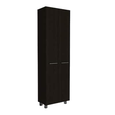 Baleare 23-inch Wide Pantry Cabinet with 5 Interior Shelves and 4 Legs - N/A