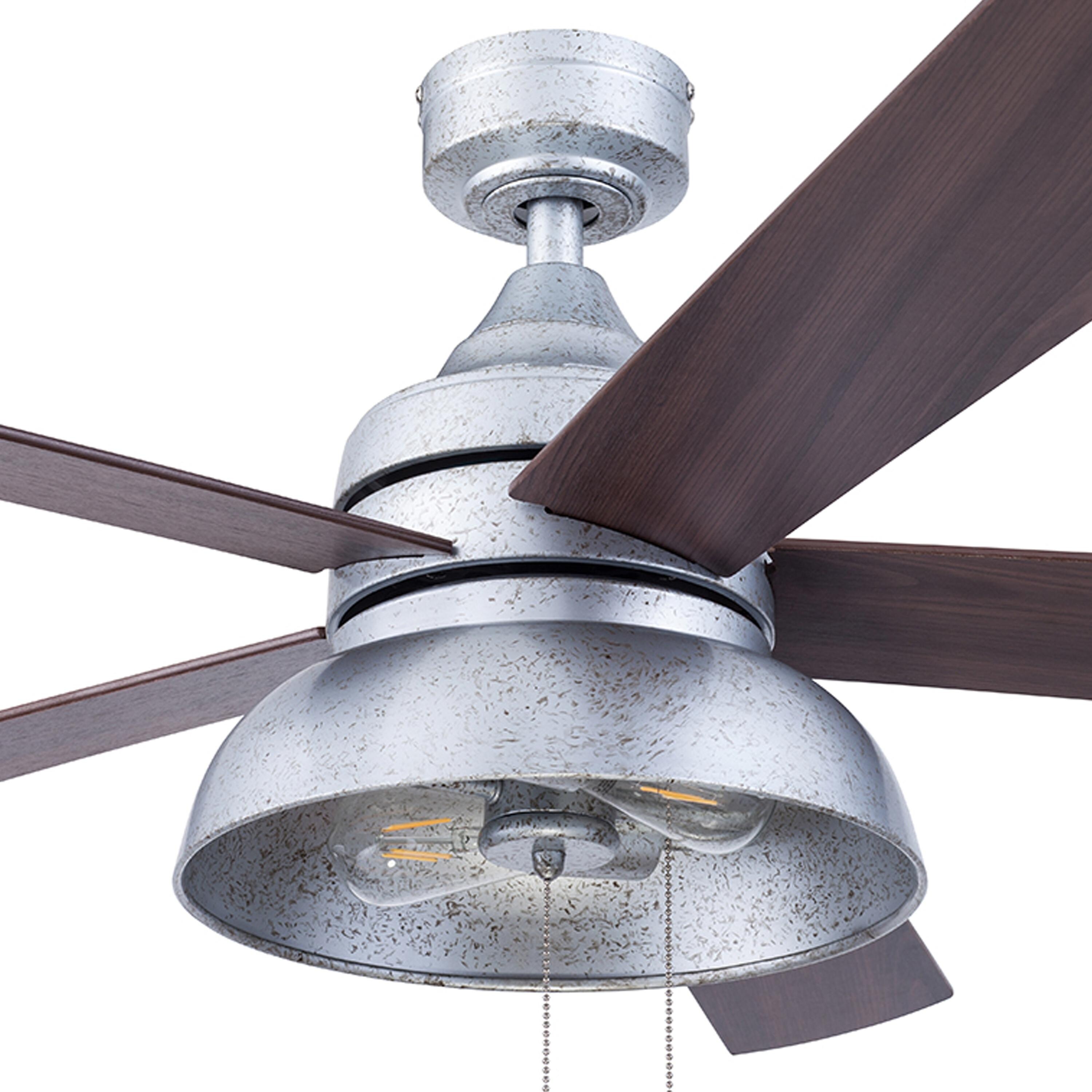 Prominence Home Brightondale 52-in Matte Black LED Indoor/Outdoor Ceiling Fan with Light (5-Blade)