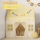 preview thumbnail 4 of 5, Kids Play Tent Indoor with Mat, Tassel Garland, Star Lights