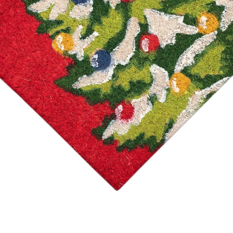 Liora Manne Christmas Greetings Coir Welcome Door Mat (1'6" x 2'6")