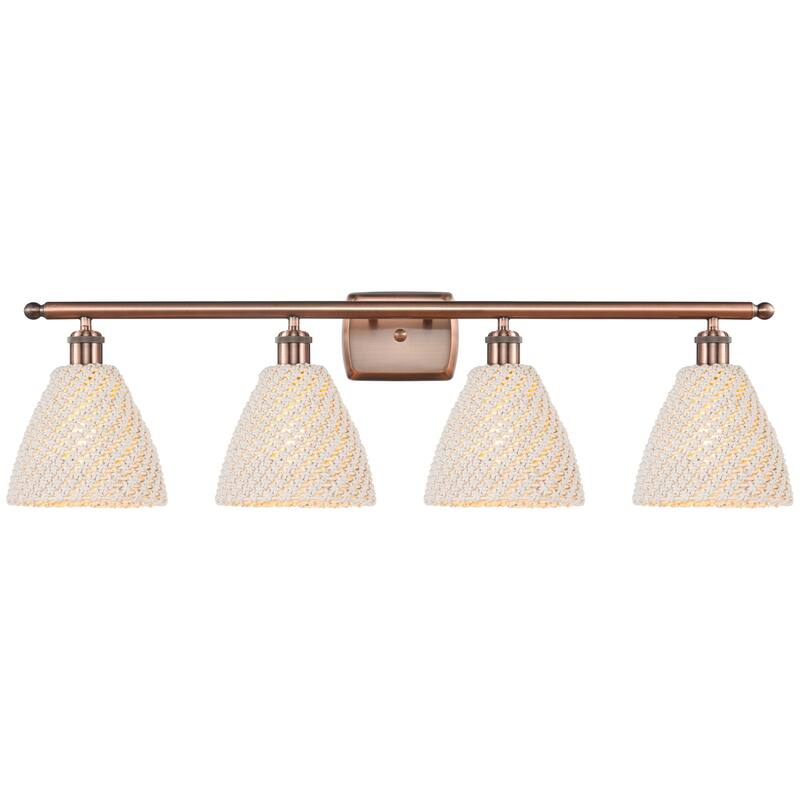 Innovations Lighting 516-4W-11-38 Bristol Natural Vanity Bristol - Antique Copper / Natural