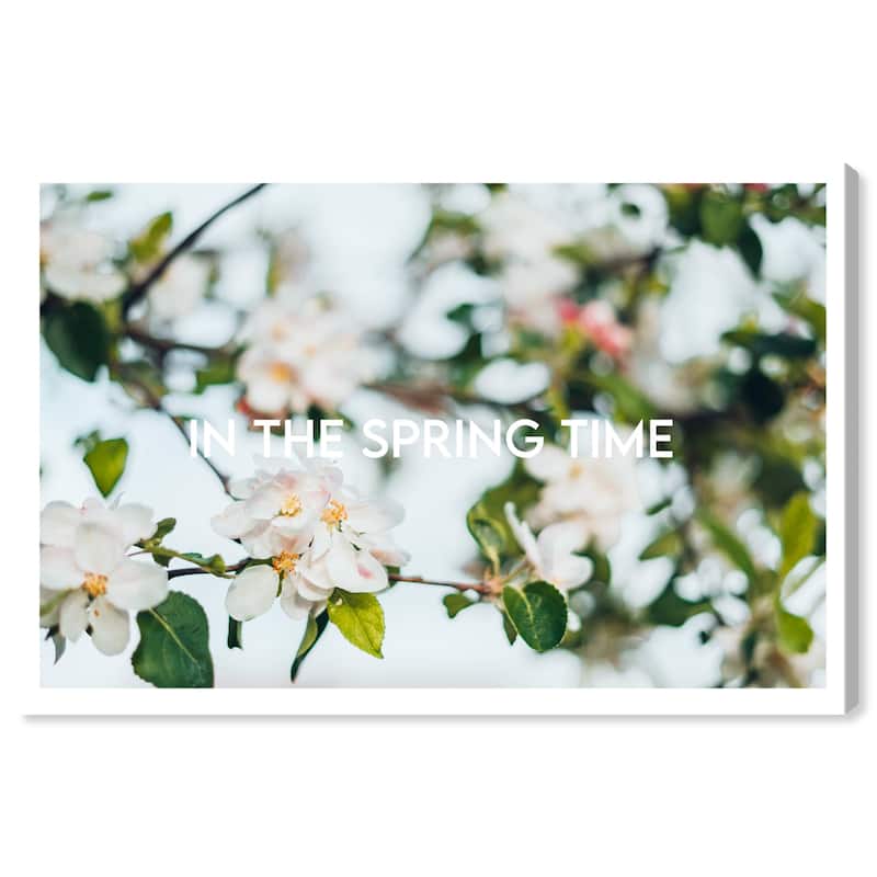 Wynwood Studio Prints Holiday and Seasonal In the Spring Time Green and Wall Art Canvas Print