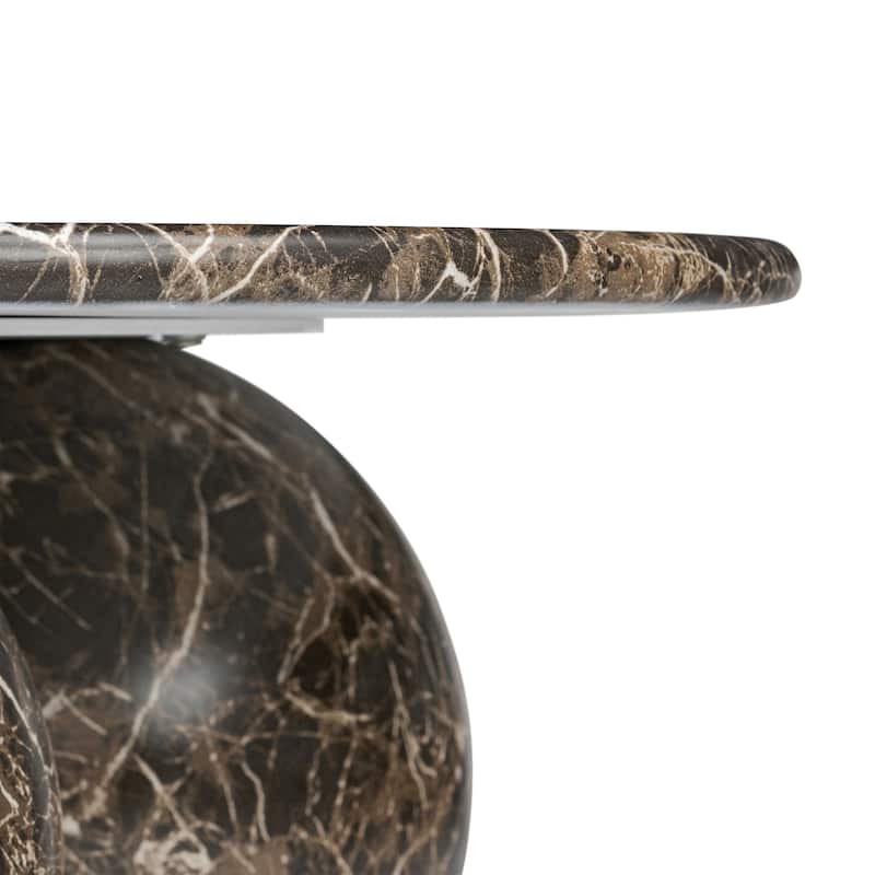 Poly & Bark Concrete Marmo Coffee Table with Marble Finish